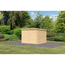 Fahrradgarage 'Bike' Fichtenholz naturbelassen 212,5 x 167 x 216,5 cm