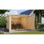 Fahrradgarage 'Bike' Fichtenholz naturbelassen 212,5 x 167 x 216,5 cm