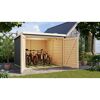 Fahrradgarage 'Bike' Fichtenholz terragrau 212,5 x 167 x 216,5 cm