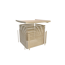 Fahrradgarage-Set 'Bike 3' Fichtenholz naturbelassen mit Solarkit 162,5 x 167 x 216,5 cm