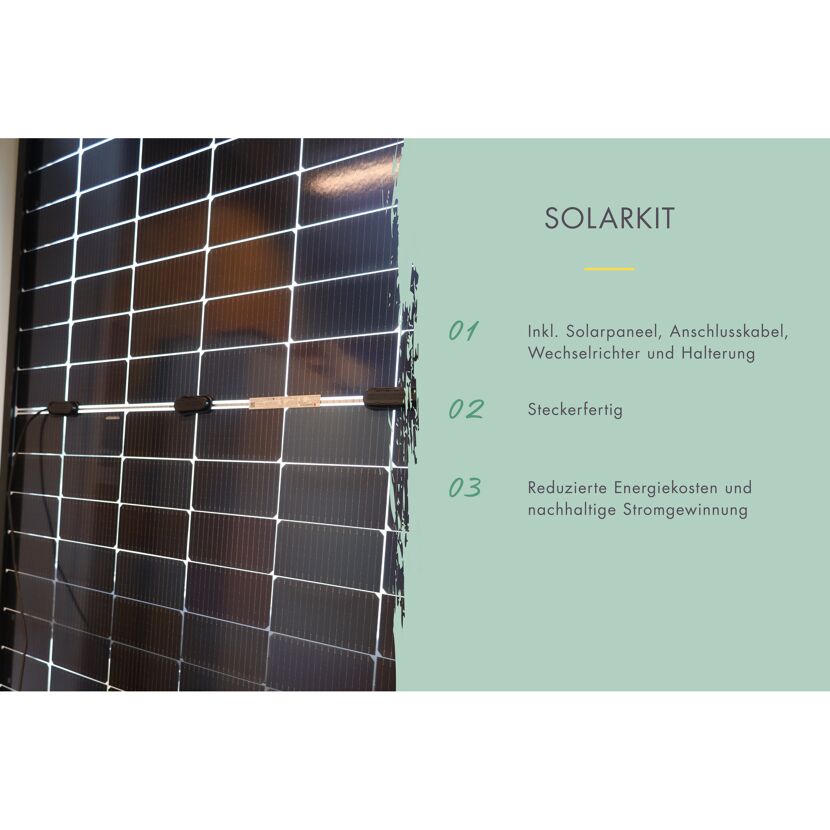 Schwarzes Solarpanel