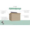 Fahrradgarage-Set 'Bike 3' Fichtenholz naturbelassen mit Solarkit 162,5 x 167 x 216,5 cm