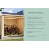 Fahrradgarage-Set 'Bike 3' Fichtenholz naturbelassen mit Solarkit 162,5 x 167 x 216,5 cm