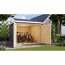 Fahrradgarage-Set 'Bike 4' Fichtenholz terragrau mit Solarkit 212,5 x 167 x 216,5 cm