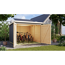 Fahrradgarage-Set 'Bike 4' Fichtenholz terragrau mit Solarkit 212,5 x 167 x 216,5 cm