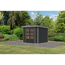 Gartenhaus 'Komet 3 C' Fichtenholz anthrazit / graualuminium 238,5 x 209 x 213,5 cm