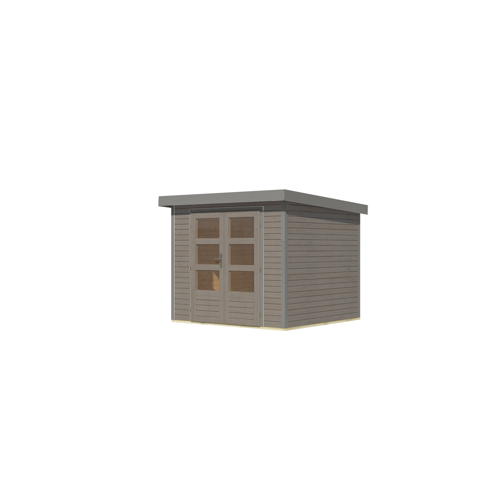 Gartenhaus aus Holz mit Doppeltür