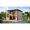 Gartenhaus mit Werkbank und Werkzeug