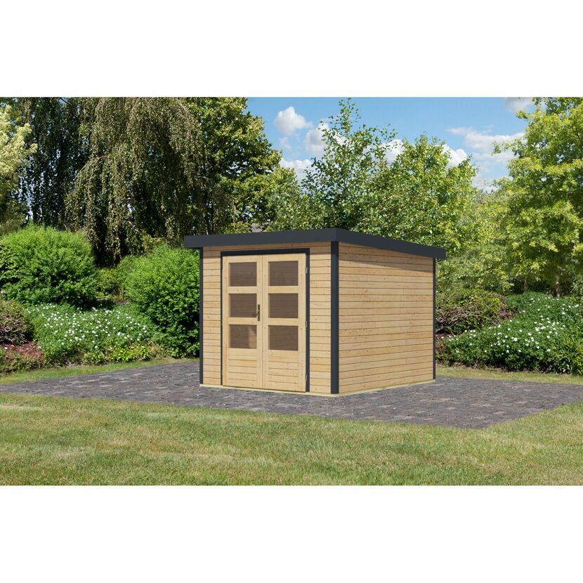 Gartenhaus aus Holz mit Doppeltür