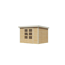 Gartenhaus 'Komet 4 A' Fichtenholz naturbelassen / weiß 298,5 x 209 x 213,5 cm