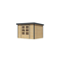 Gartenhaus 'Komet 4 A' Fichtenholz naturbelassen / anthrazit 298,5 x 209 x 213,5 cm