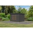 Gartenhaus 'Komet 4 B' Fichtenholz terragrau / anthrazit 298,5 x 209 x 213,5 cm