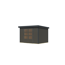 Gartenhaus 'Komet 4 B' Fichtenholz terragrau / anthrazit 298,5 x 209 x 213,5 cm
