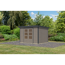 Gartenhaus 'Komet 4 D' Fichtenholz wassergrau / anthrazit 298,5 x 209 x 213,5 cm