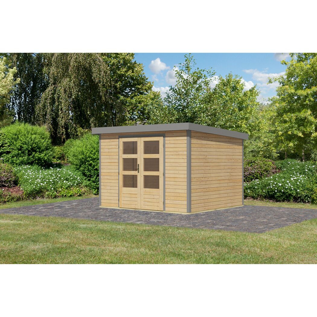 Gartenhaus aus Holz mit Doppeltür