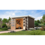 Gartenhaus 'Komet 5 B' Fichtenholz terragrau / weiß 298,5 x 209 x 242,5 cm
