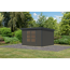 Gartenhaus 'Komet 5 B' Fichtenholz terragrau / anthrazit 298,5 x 209 x 242,5 cm