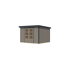 Gartenhaus 'Komet 5 D' Fichtenholz wassergrau / anthrazit 298,5 x 209 x 242,5 cm