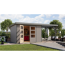 Gartenhaus-Set 'Komet 5 D' Fichtenholz wassergrau / graualuminium mit Anbaudach 2,35 m breit 514,5 x 209 x 242,5 cm