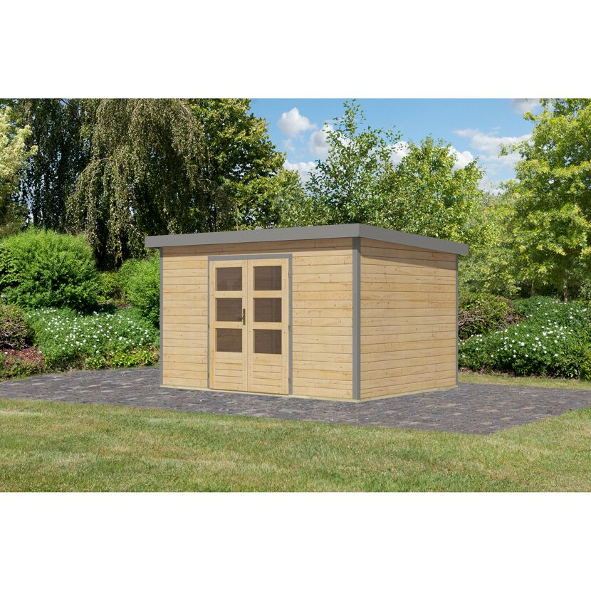 Gartenhaus aus Holz mit Doppeltür