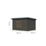 Gartenhaus 'Meteor 7 B' Fichtenholz terragrau / anthrazit 360,5 x 219 x 240,5 cm