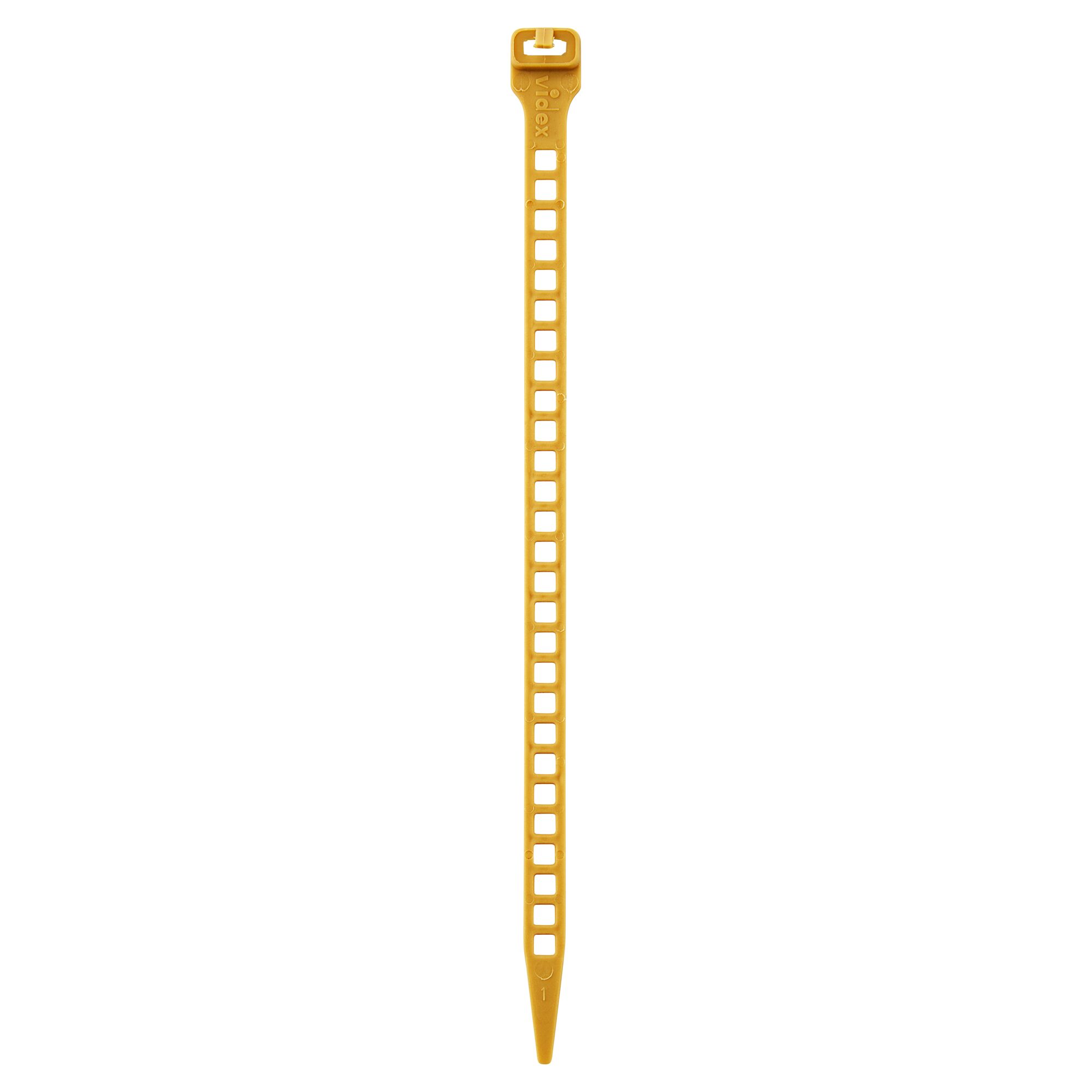 Eine goldfarbene Befestigungsschlaufe von Viladex.