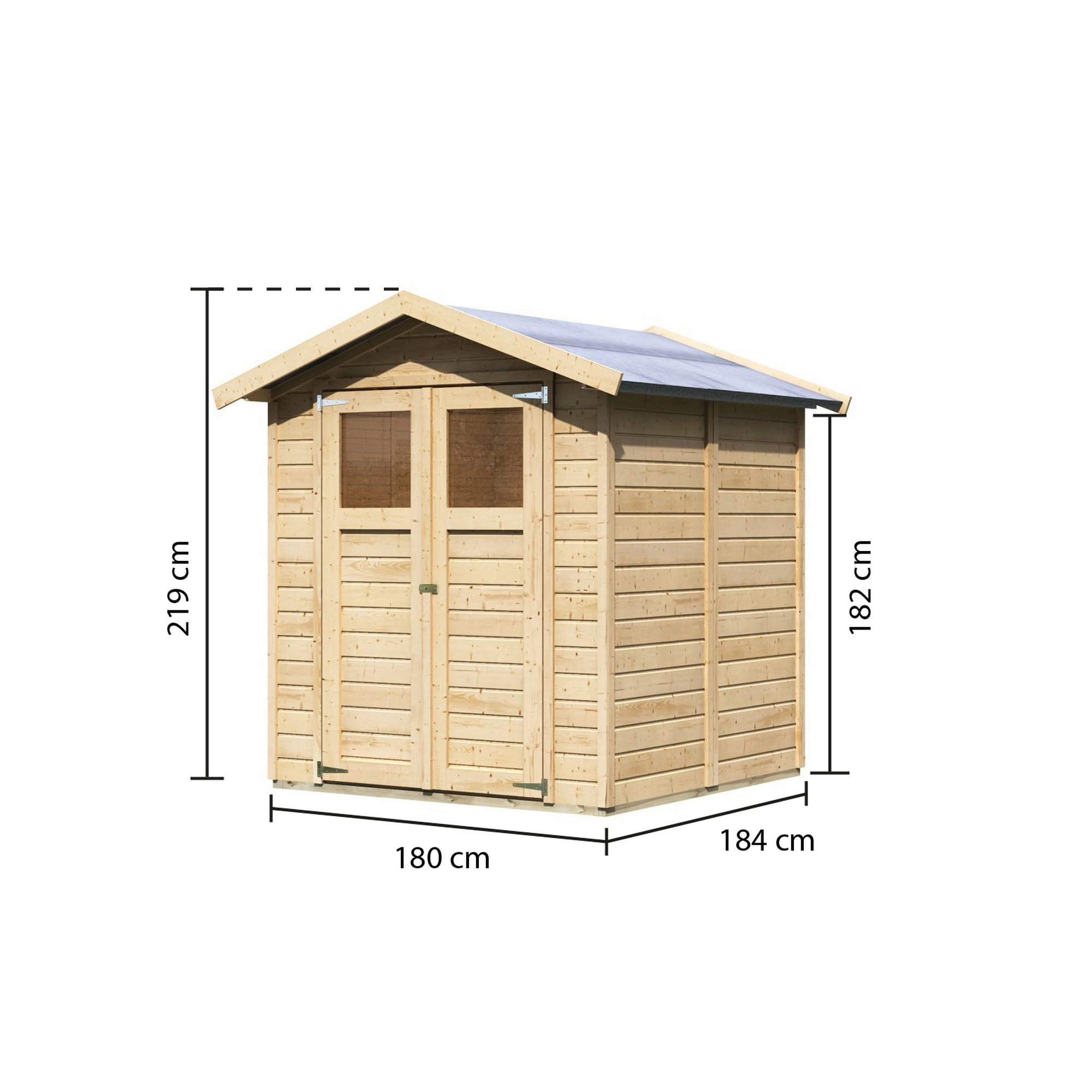 Karibu Gartenhaus Durin 3 Ohne Boden 14 mm ǀ toom Baumarkt