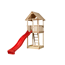 Verkleinertes Bild von Spielturm 'Woody' mit Wasserrutsche, rot, 100 x 331 x 374 cm