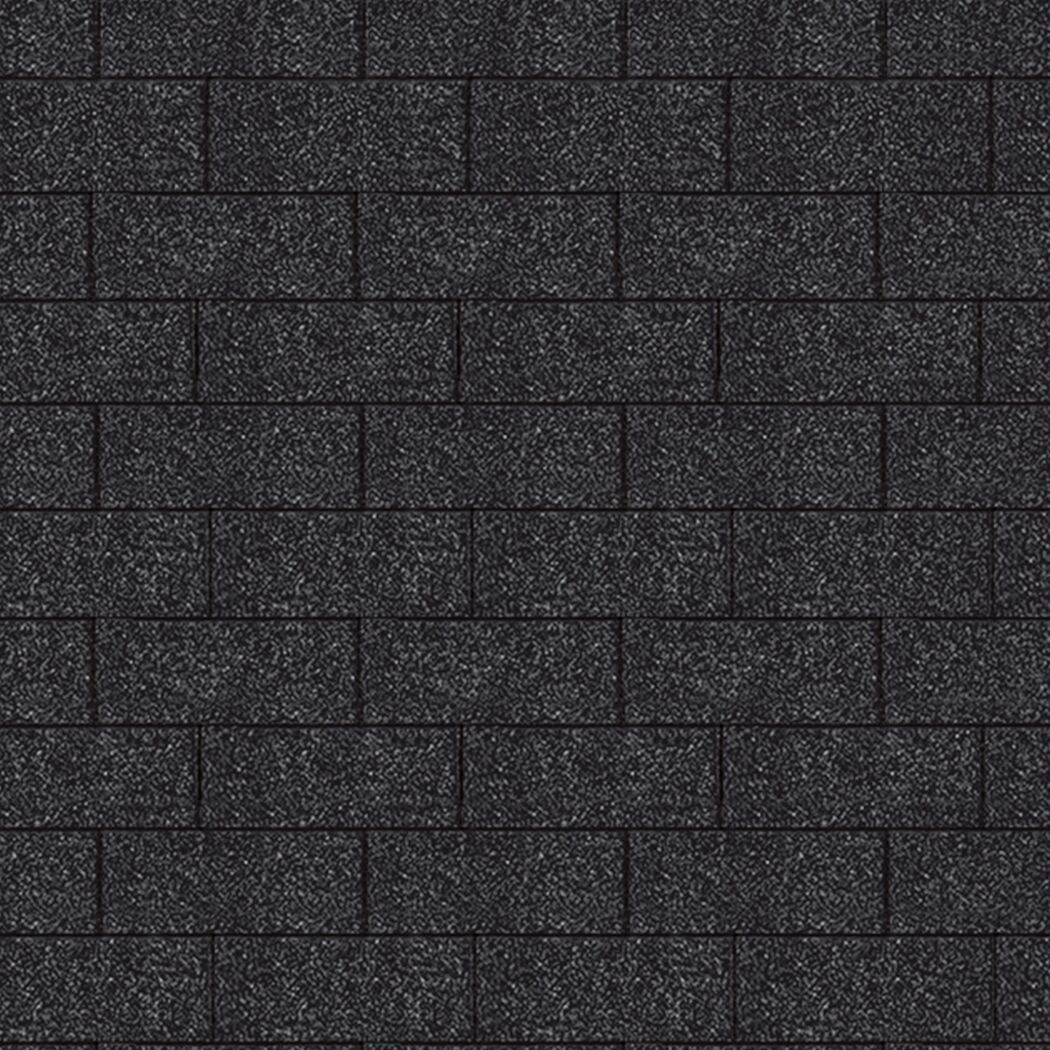 Dachschindeln Rechteck schwarz 3 m²