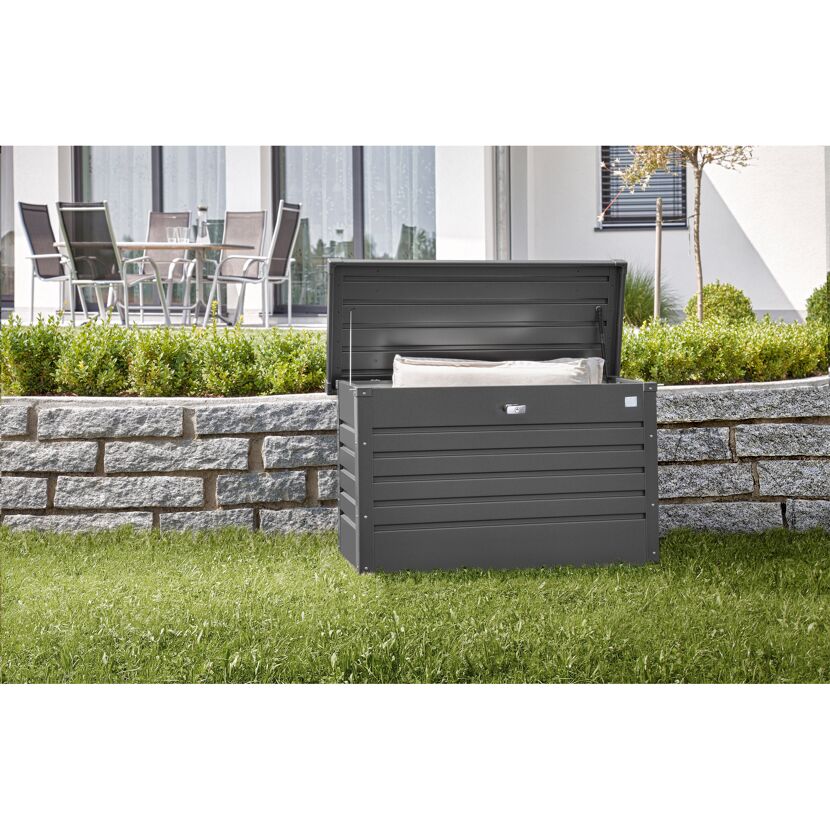 Gartenbox 'FreizeitBox 100' Stahl dunkelgrau 101 x 61 x 46 cm