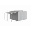 Metallgerätehaus S-Dach Europa 6u.7 silber