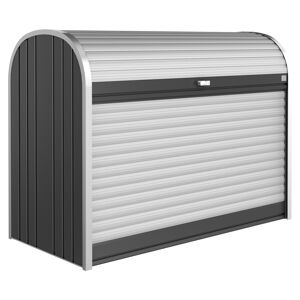 Garten- und Mülltonnenbox 'StoreMax' dunkelgrau metallic 163 x 78 cm