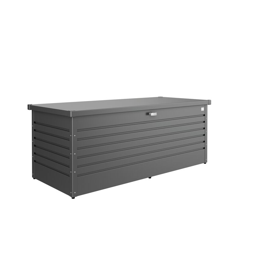 Gartenbox 'FreizeitBox 180' Stahl dunkelgrau 181 x 71 x 79 cm