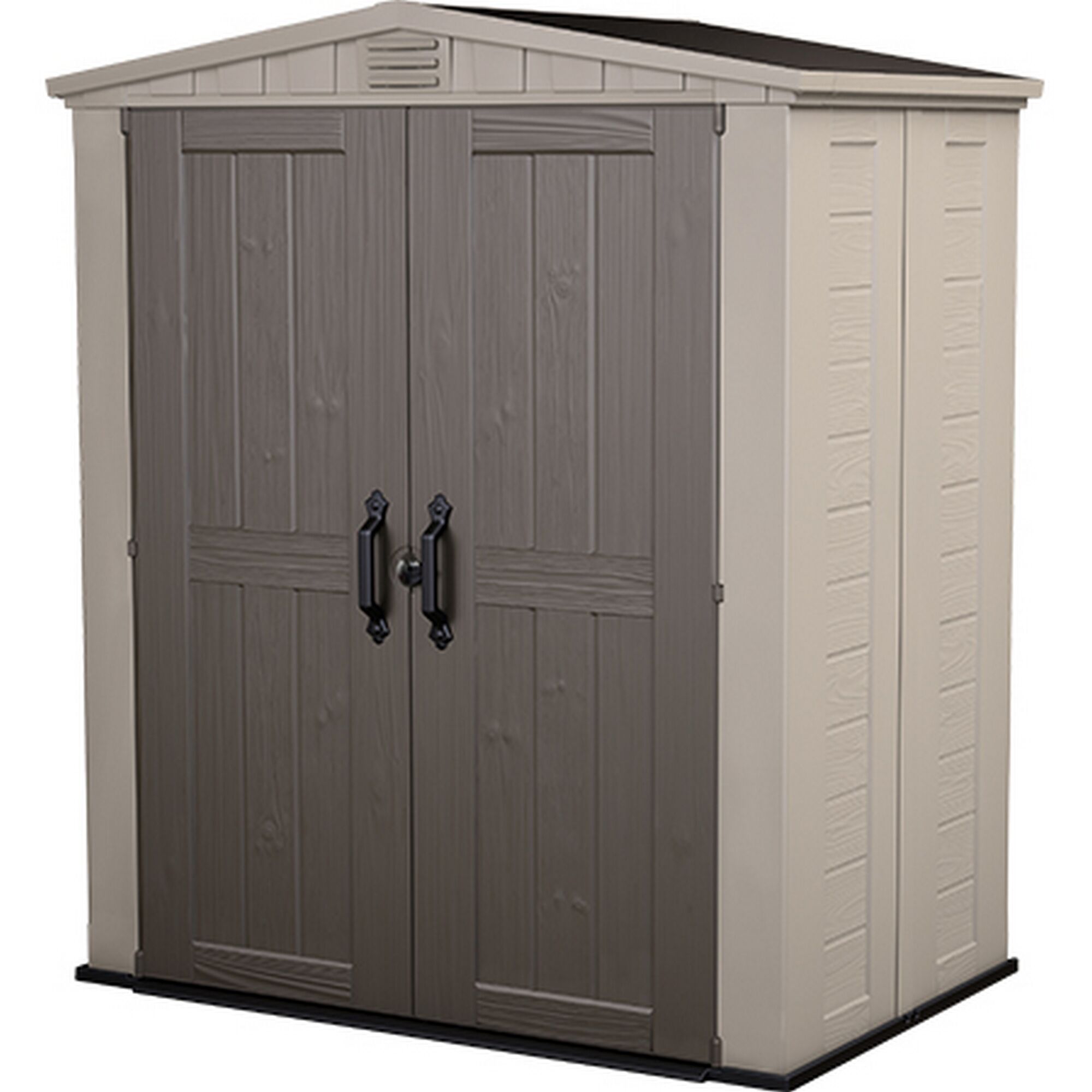 Kunststoffgerätehaus Factor 6x3 in grau-braun