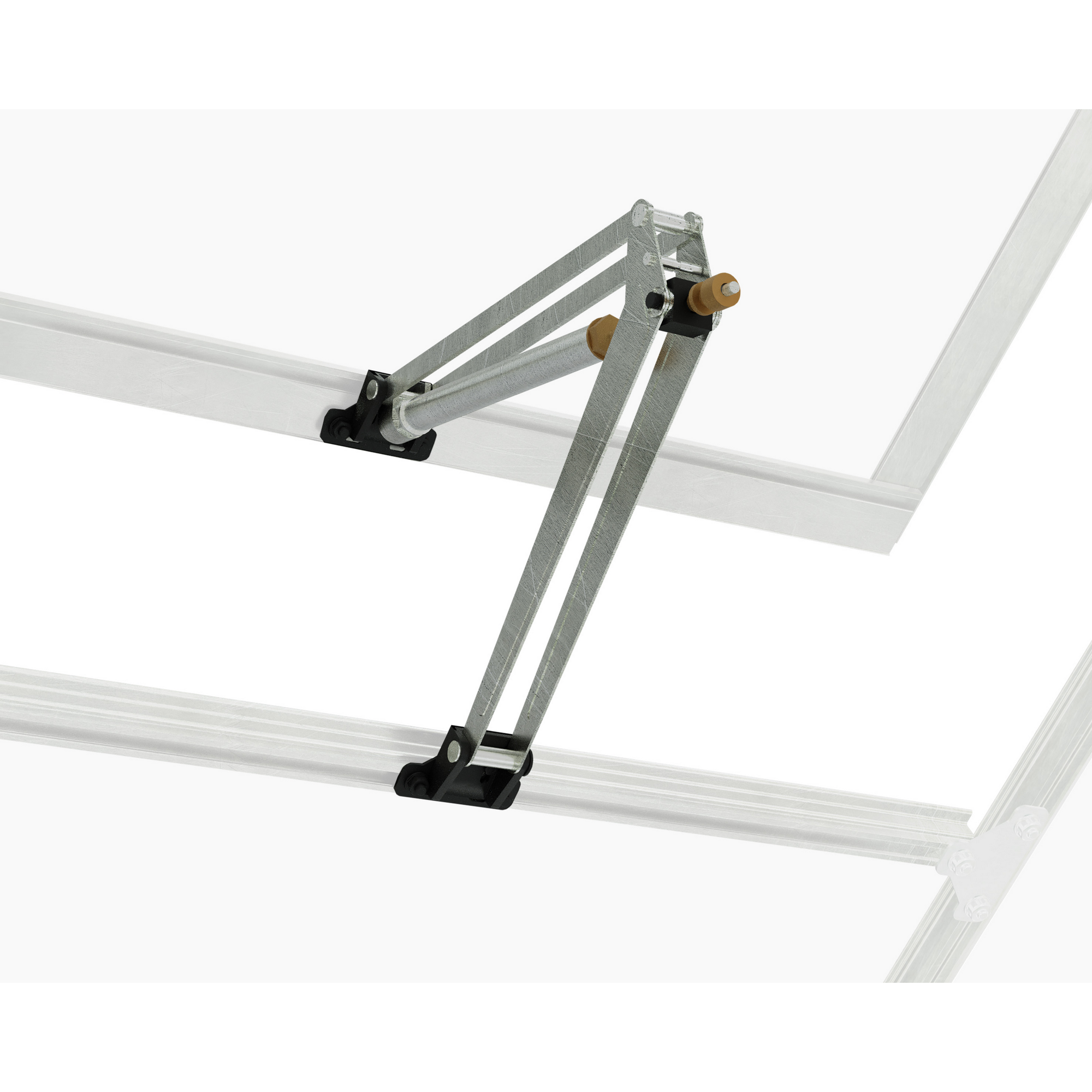 Automatischer Gewächshausentlüfter silber