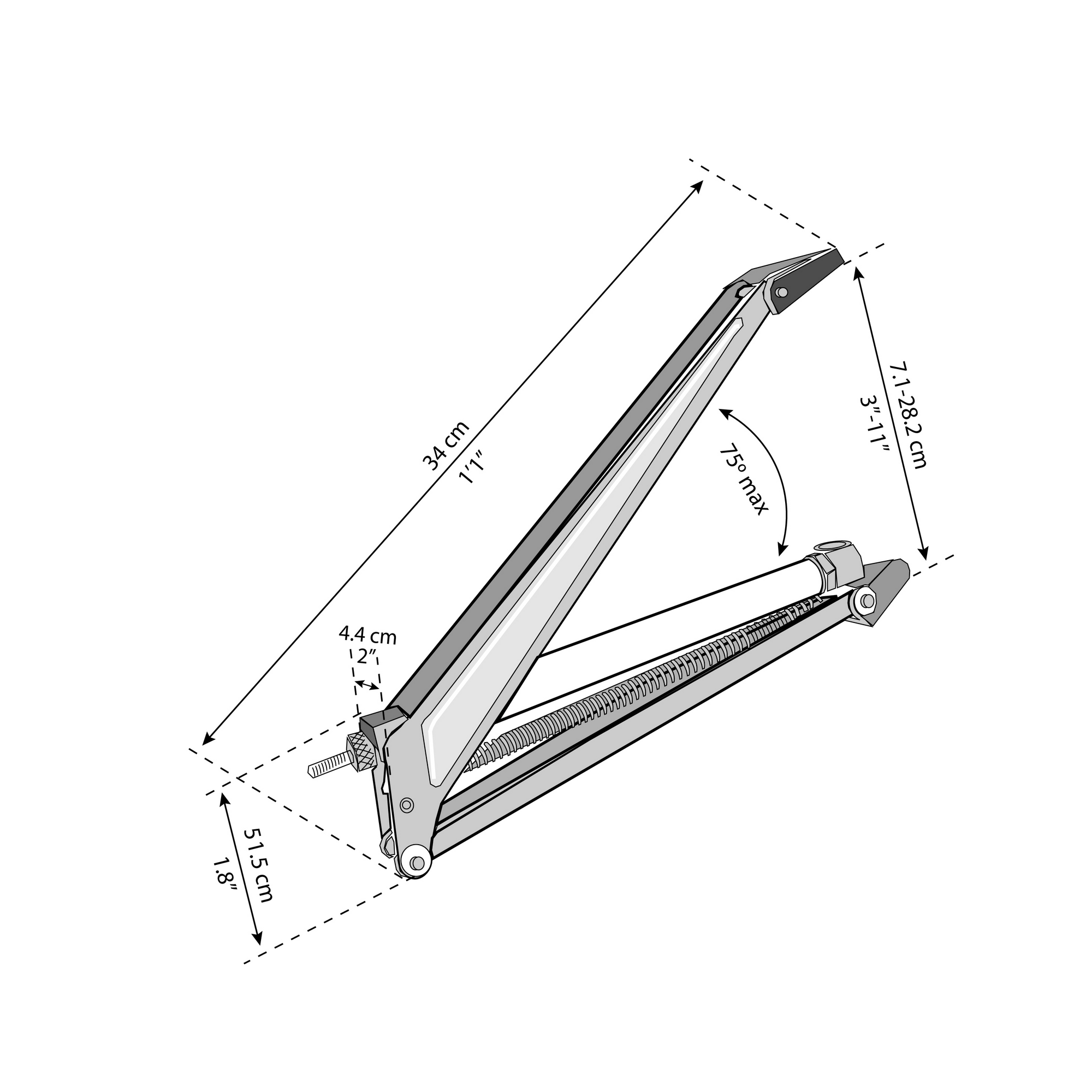 Automatischer Gewächshausentlüfter silber