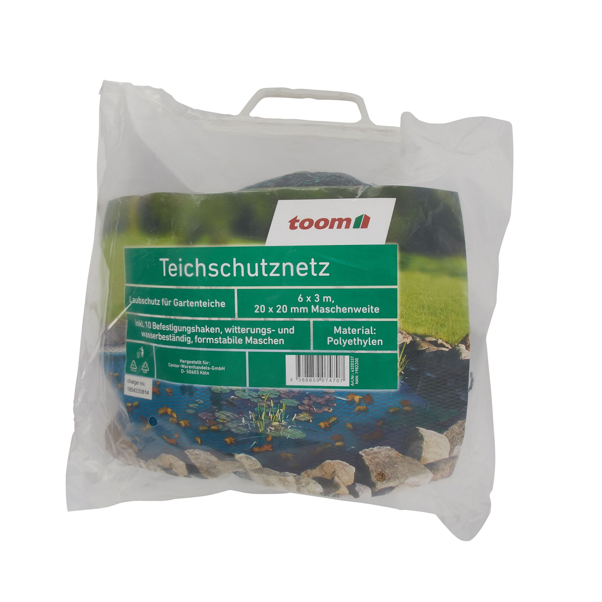 Toom Teichschutznetz in Verpackung