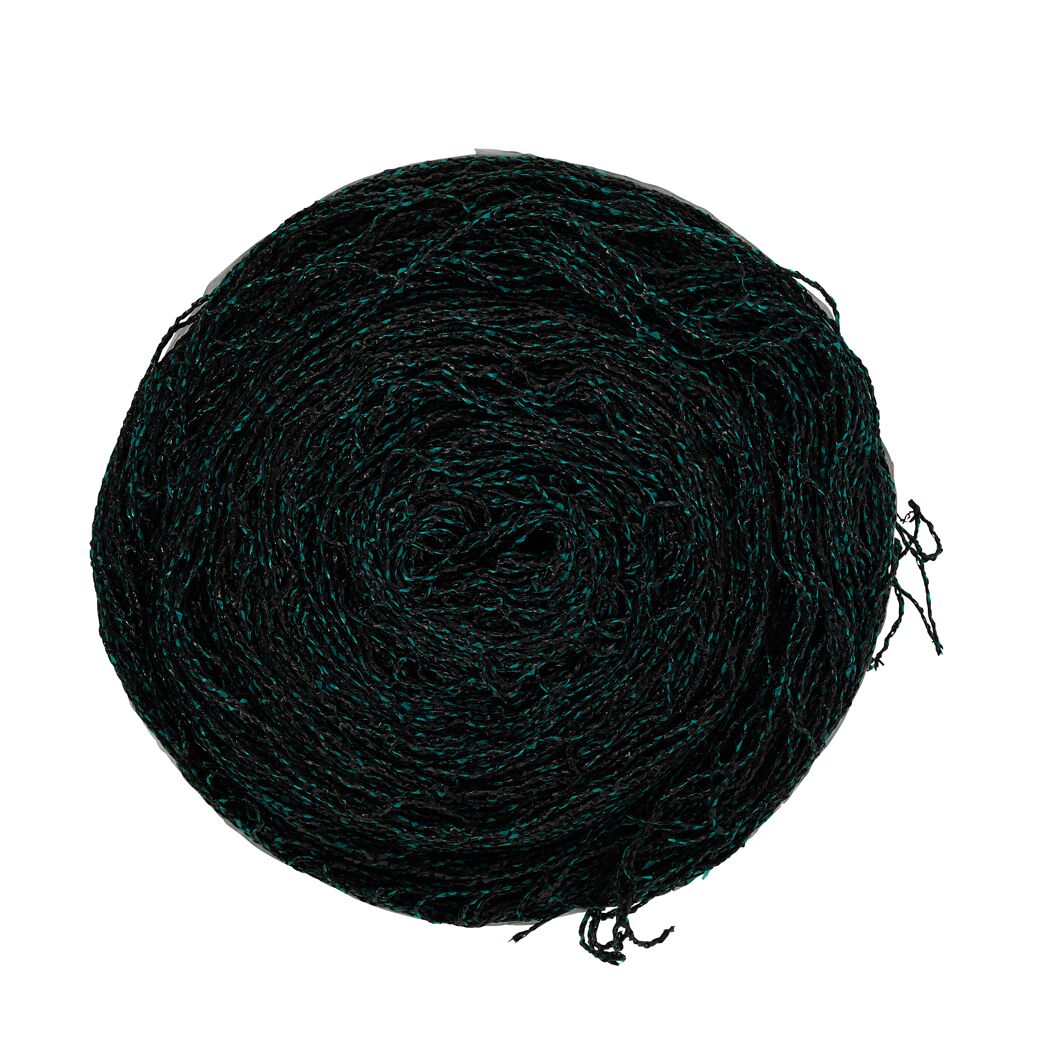 Rolle Teichschutznetz schwarz/türkis