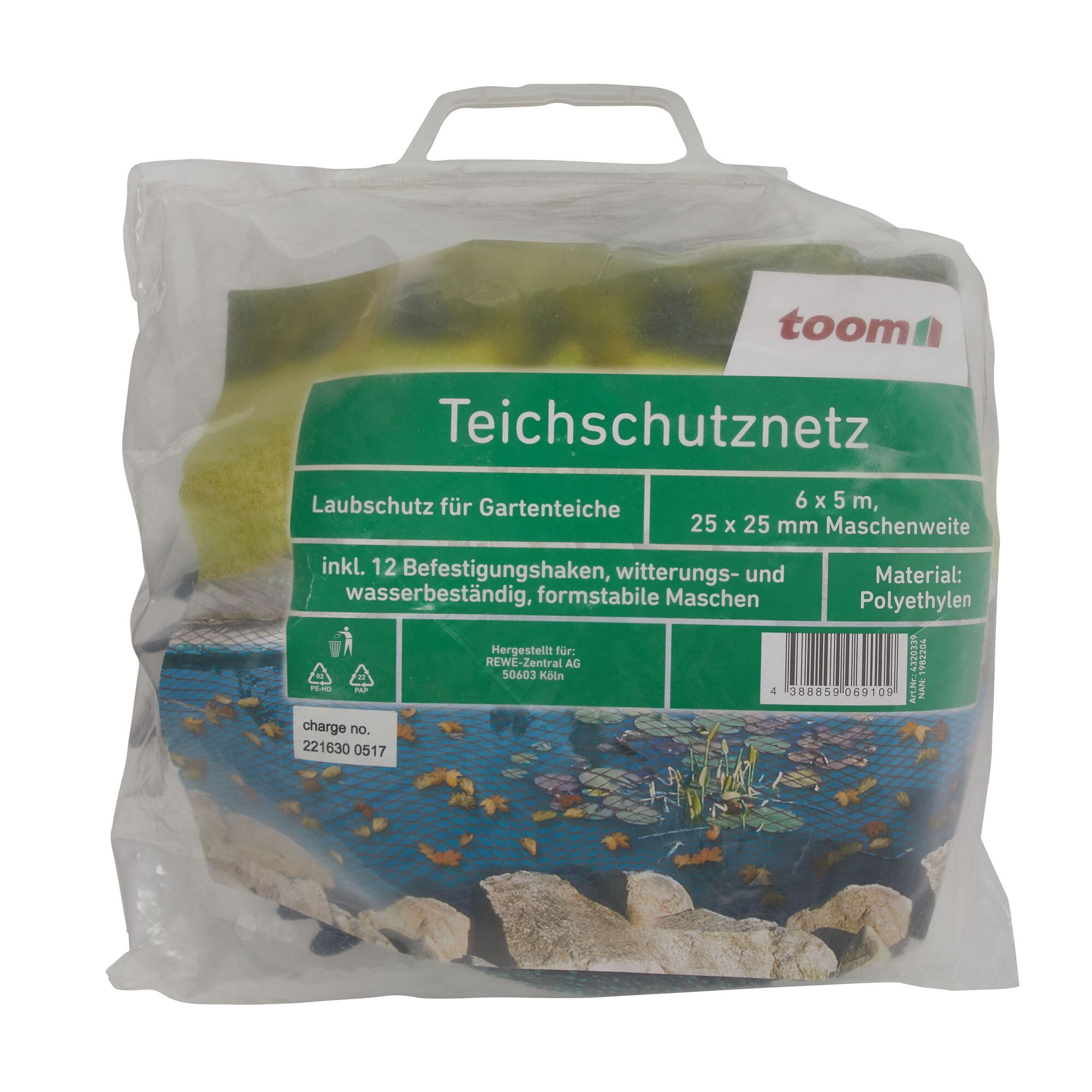 Toom Teichschutznetz in Verpackung