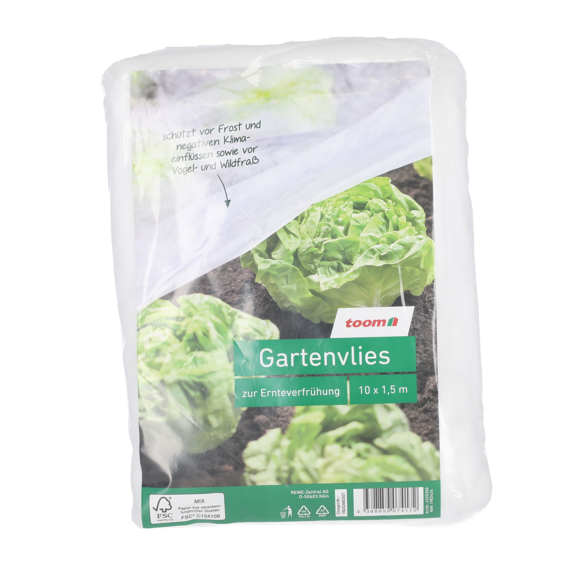 Toom Gartenvlies zum Schutz vor Frost, Klima, Vögeln und Wildfraß