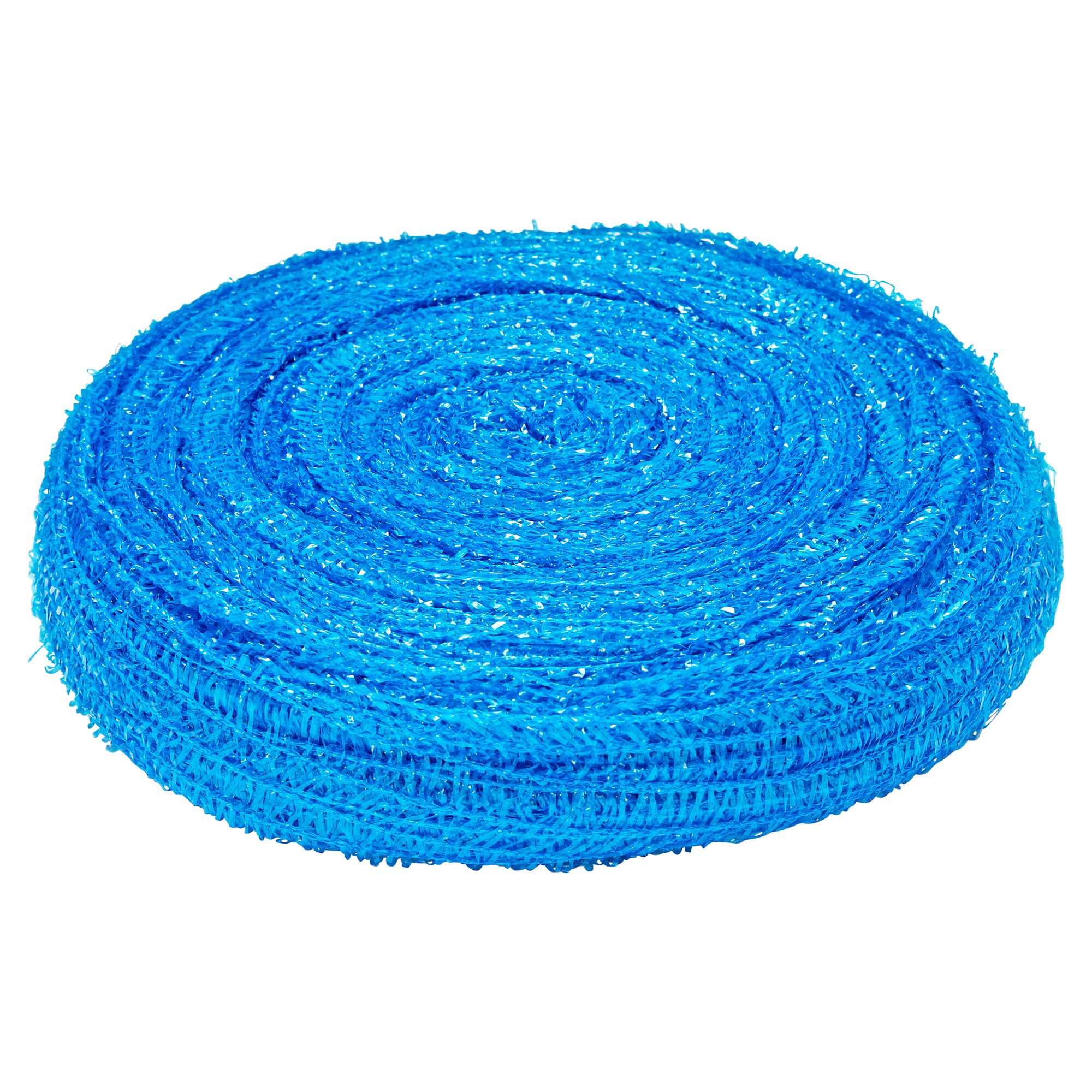 Blaues Erdbeerschutznetz, aufgerollt