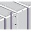 Nachrüstsatz für Gewächshaus 'Helena 11900' aluminiumfarben
