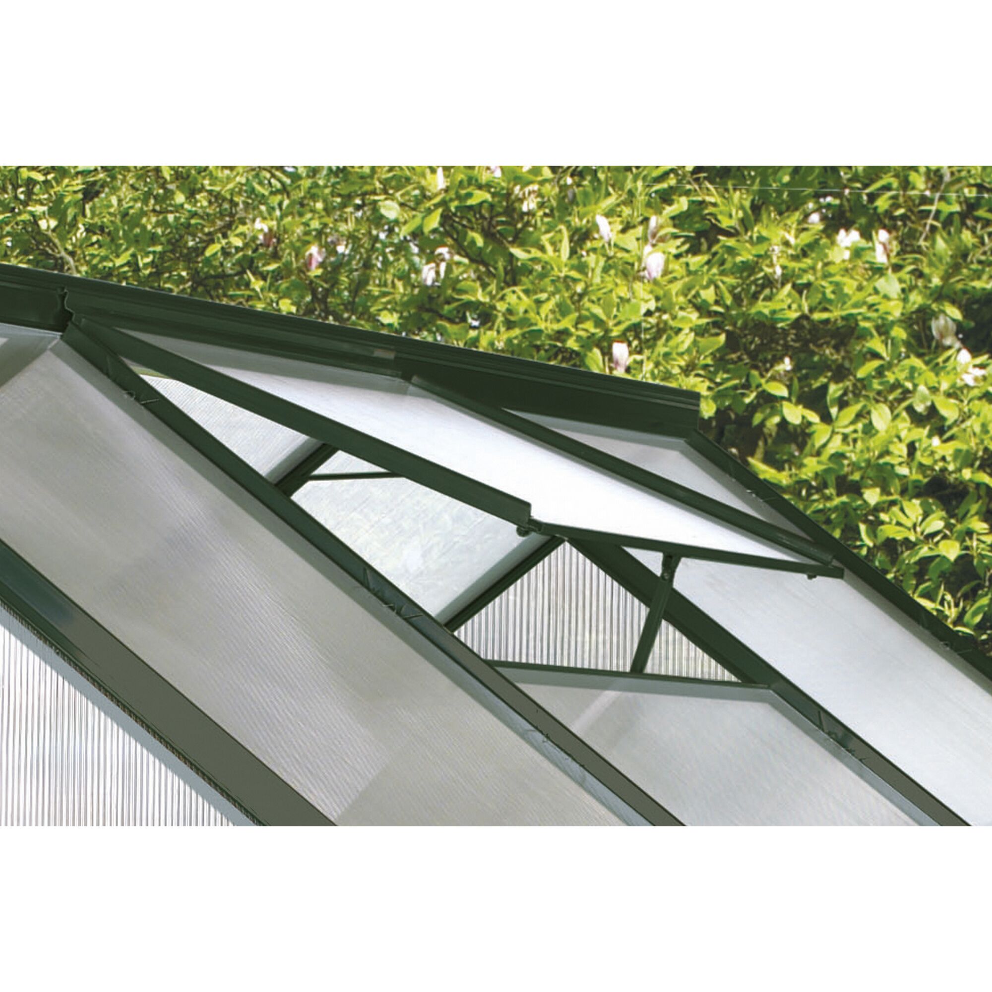 Geöffnetes Alu-Dachfenster für Calypso