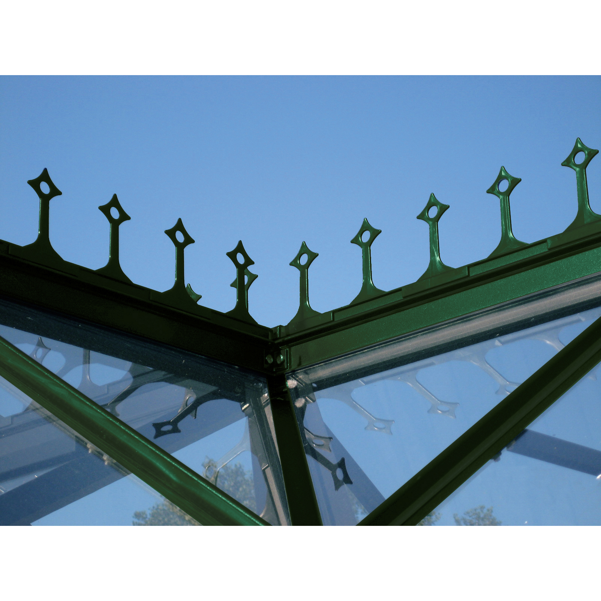 Dachfirstverzierung für Gewächshaus 'Sirius' smaragdgrün + product picture