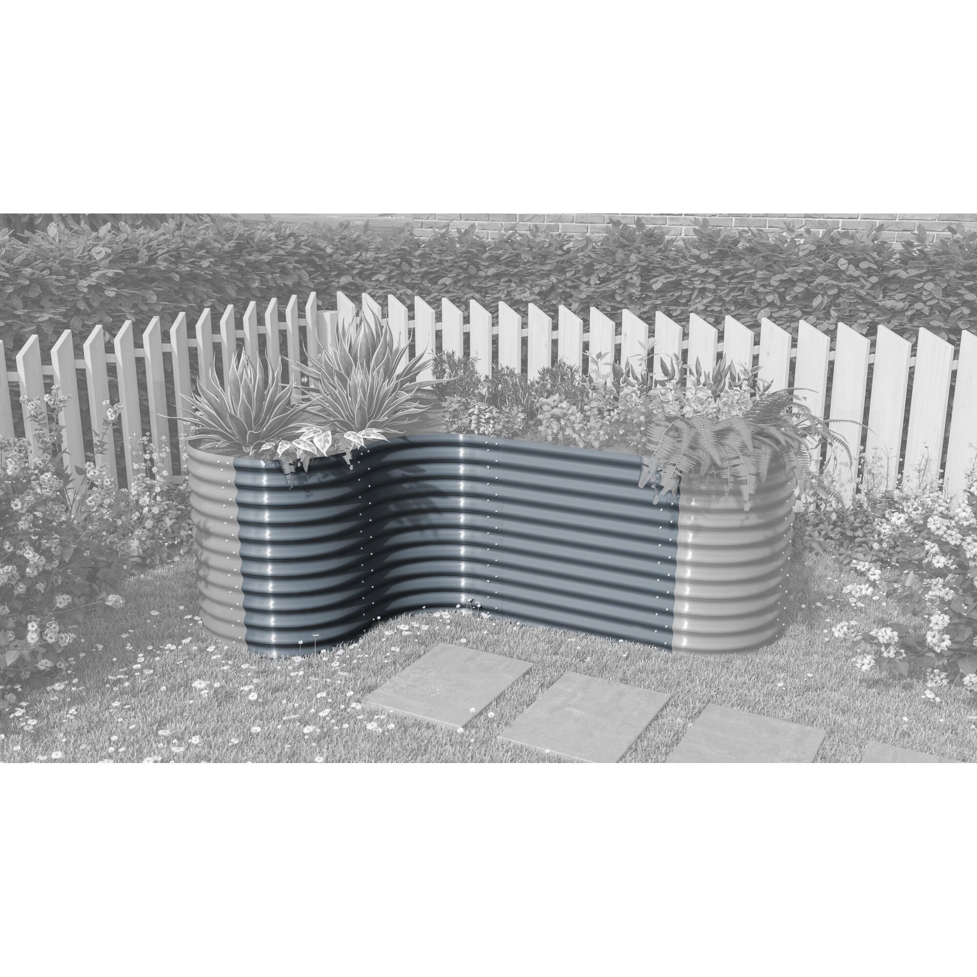 Erweiterung Curve für Vitavia Gewächshaus Basic dunkelgrau