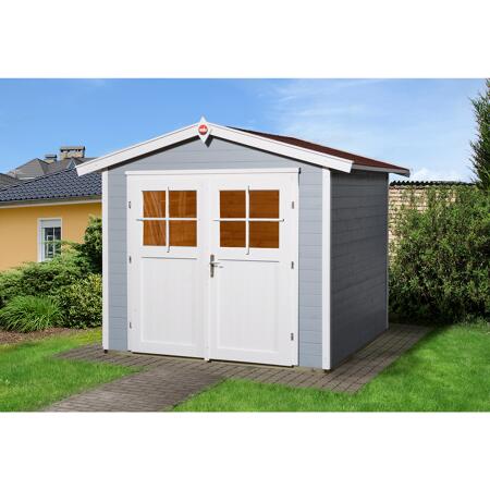 2. Bild von Blockbohlenhaus 'Luna 3' grau