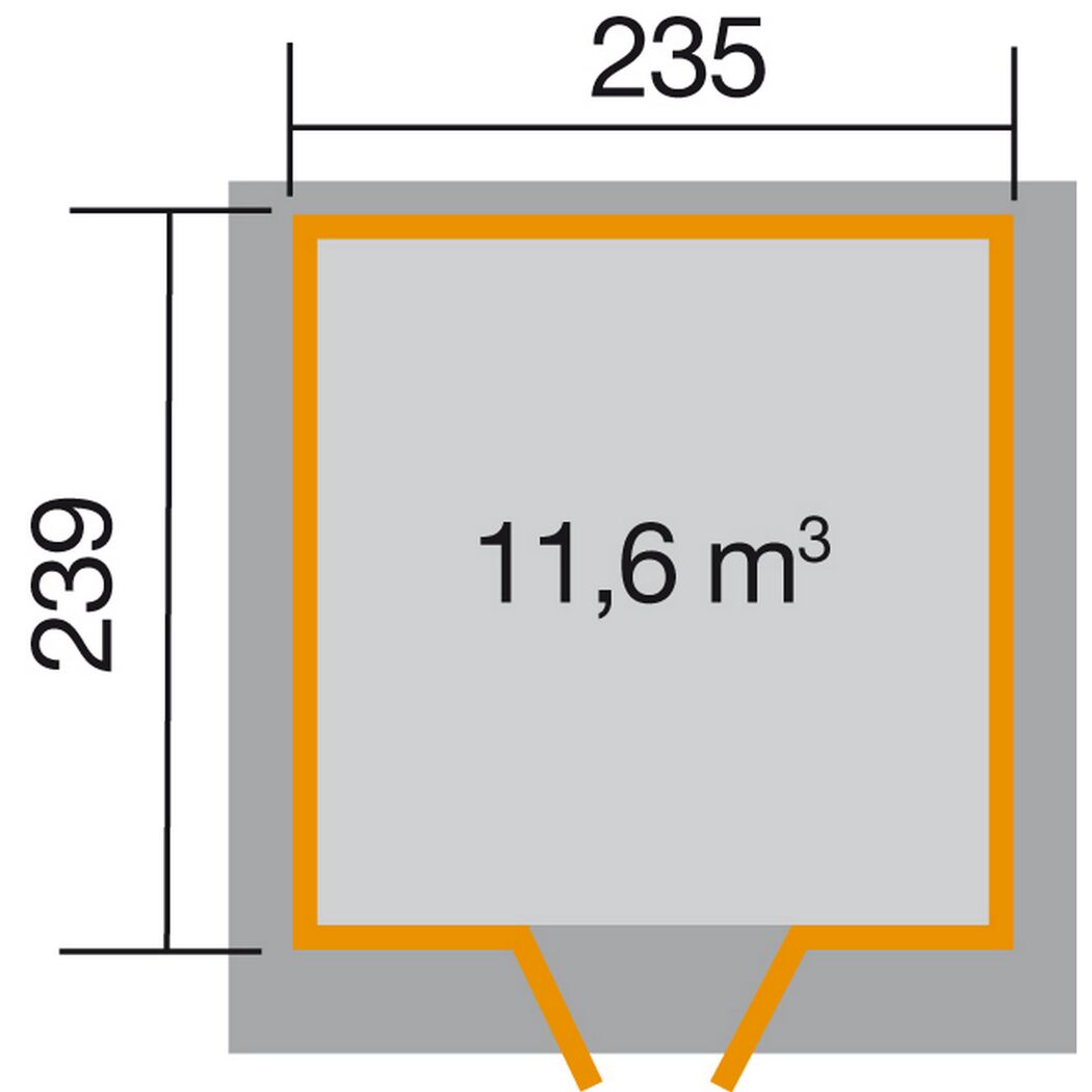 Gartenhaus mit 11,6 m³