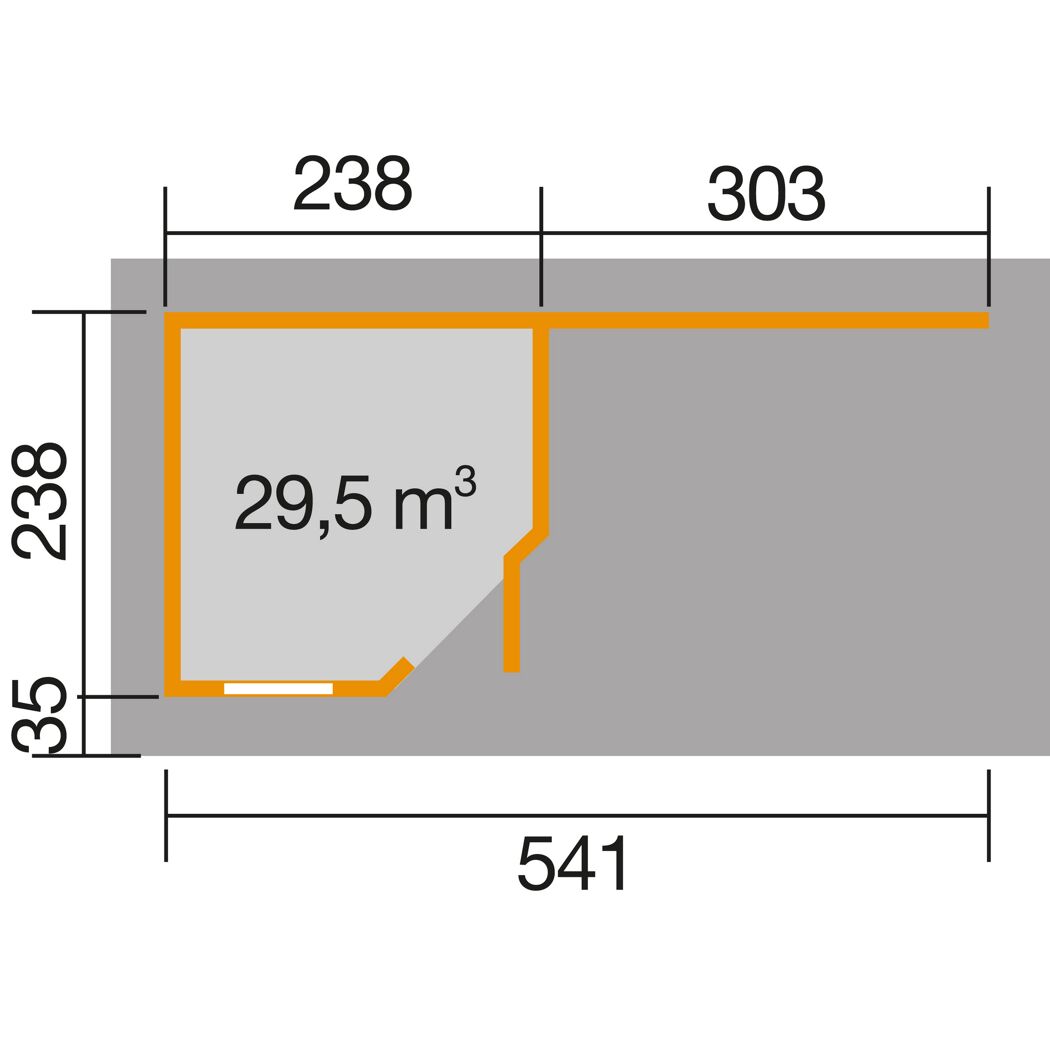 Abmessungen des Designhaus 213