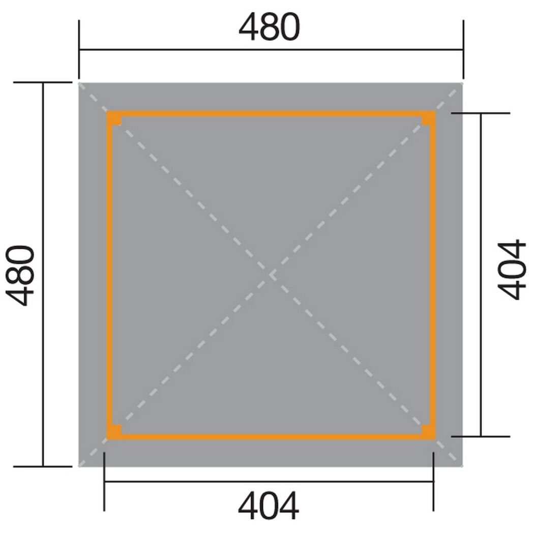 Gartenoase 651, Maße 480 x 404