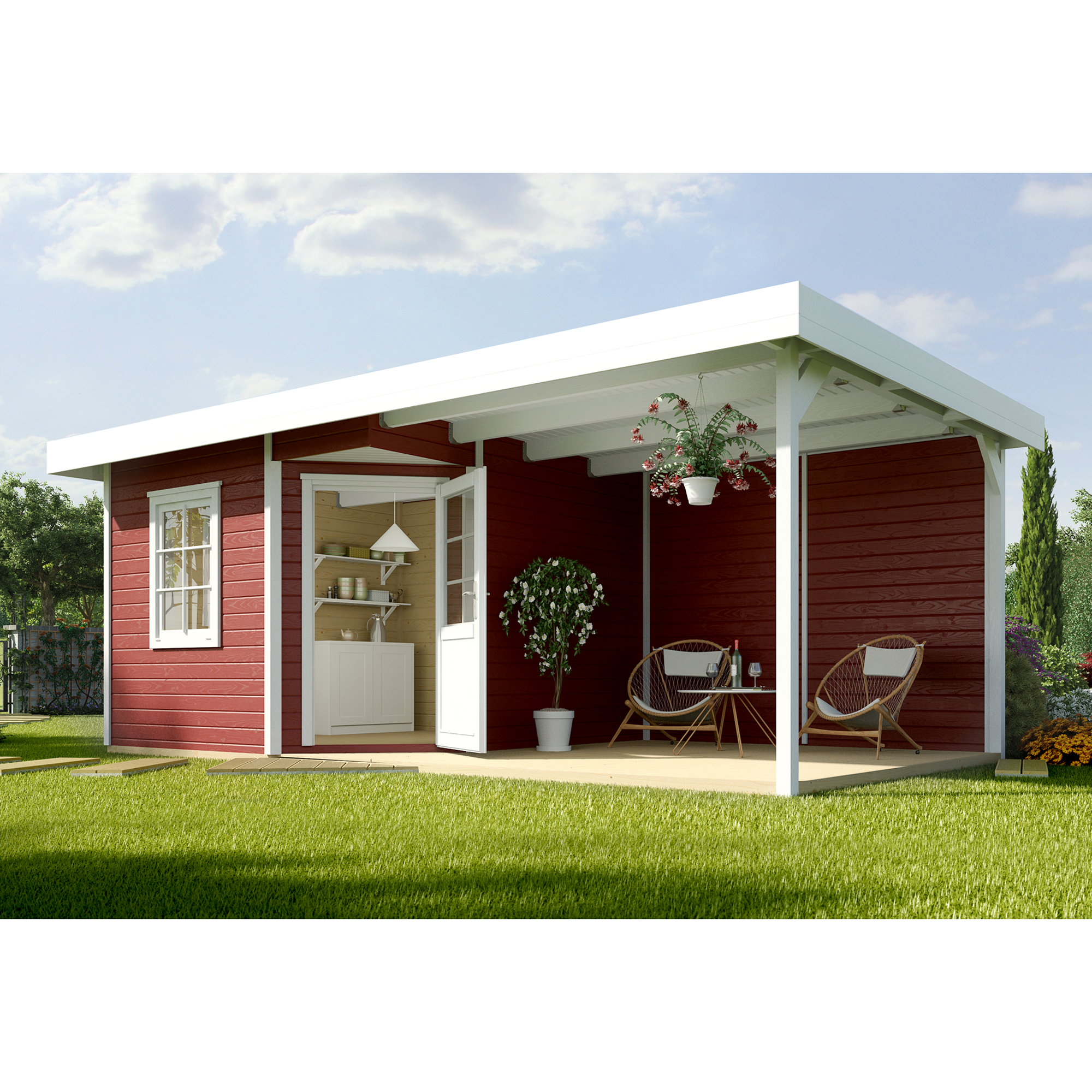Gartenhaus "Fides" Größe 2 anthrazit ǀ toom Baumarkt